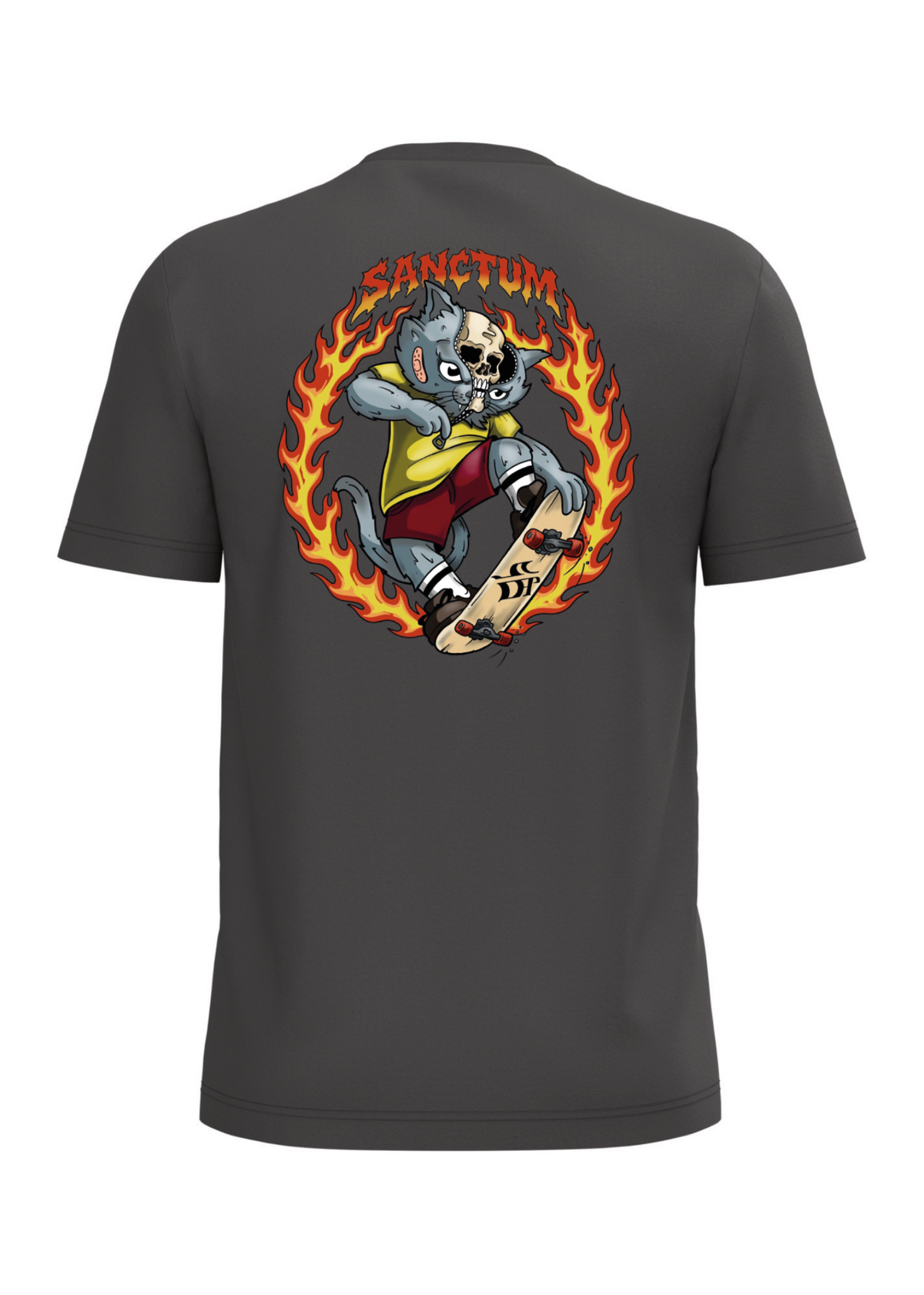 SKATE CAT INFERNO - T-shirt homme · Big Cyrus × SANCTUM