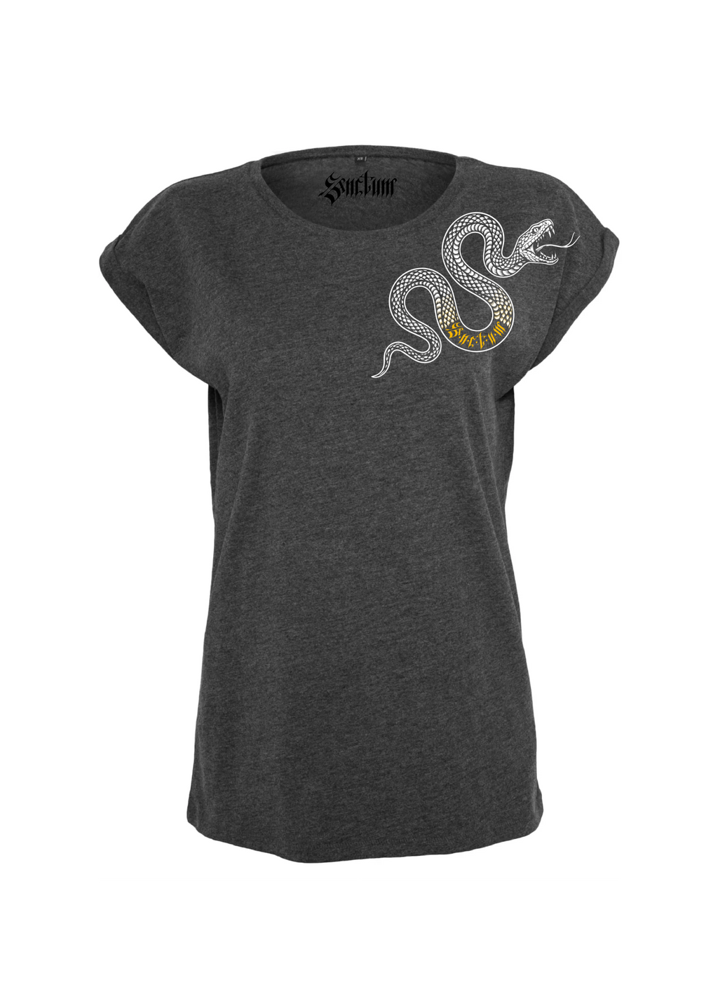 THE SERPENT — T-shirt manches à revers femme